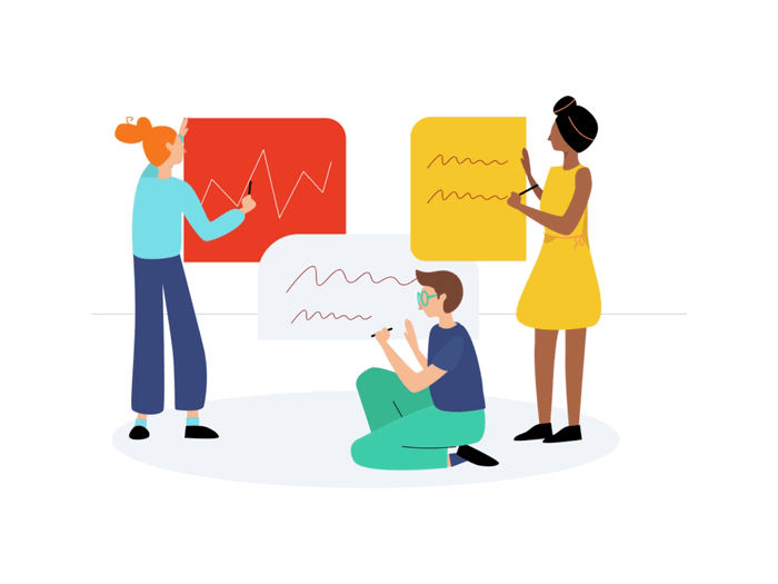 tập hợp hoạt ảnh lottie - teamwork bởi Gabriela Schmitz cho LottieFiles trên Dribbble