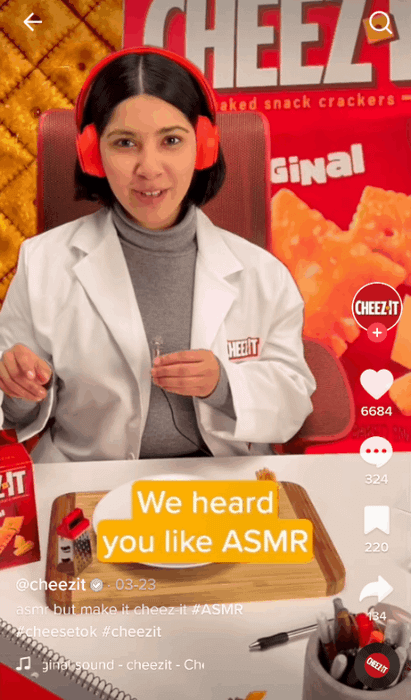 cheez-its lan truyền trên TikTok