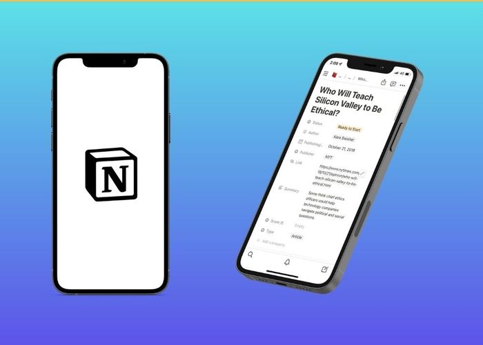 Notion - Ứng dụng học