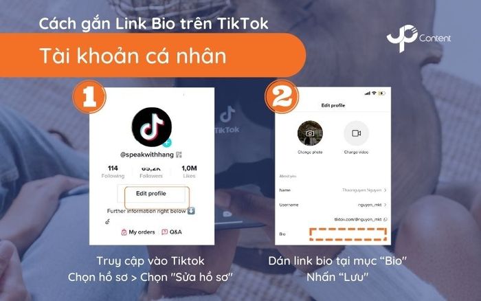 Hướng dẫn gắn liên kết bio trên TikTok cá nhân