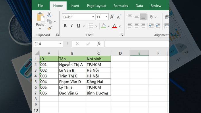 Cách sử dụng Trình chia bánh trong Excel bước 1