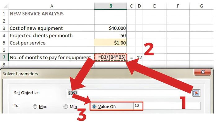 Sử dụng Solver trong Excel để giải quyết bước 2