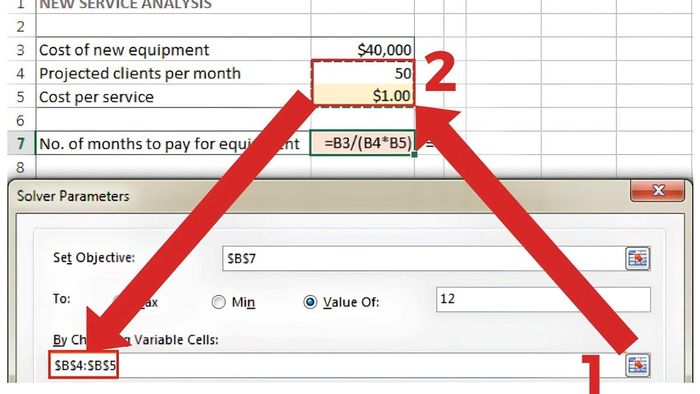 Sử dụng Solver trong Excel để giải quyết bước 3