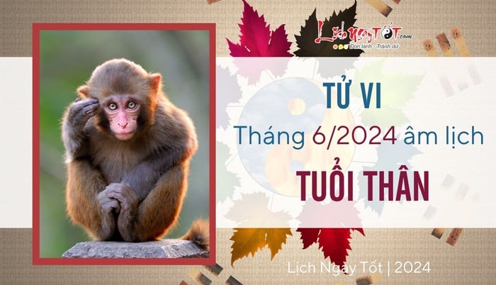 Tử vi tháng 6/2024 cho tuổi Thân âm lịch