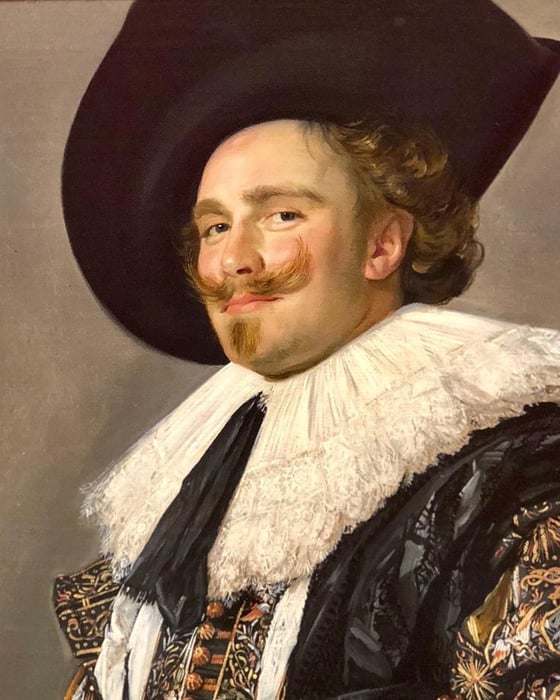 Bức tranh The Laughing Cavalier (1624) của Frans Hals tại Phòng Sưu tập Wallace ở Luân Đôn vẫn là một tác phẩm quan trọng được đánh giá cao.