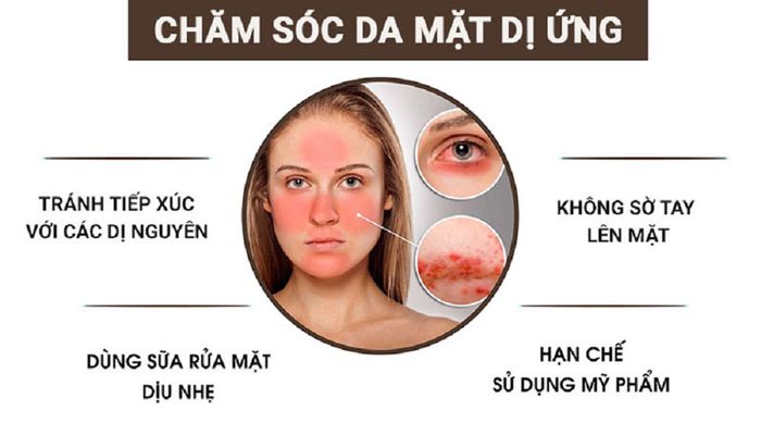 Làm thế nào để chăm sóc da mặt khi gặp phải dị ứng?