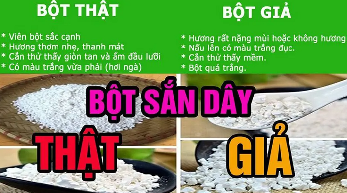 Chọn mua bột sắn dây chất lượng để đảm bảo hương vị và giá trị dinh dưỡng