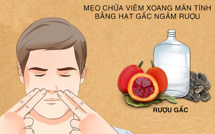 Rượu gấc có thể chữa viêm xoang khá hiệu quả