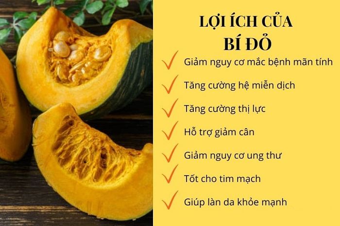 Một số ứng dụng của bí ngô đối với sức khỏe con người