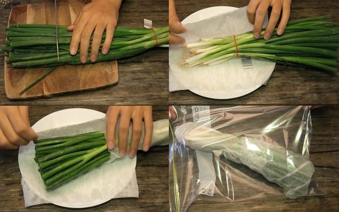 Cách xử lý và bảo quản hành lá để giữ tươi lâu
