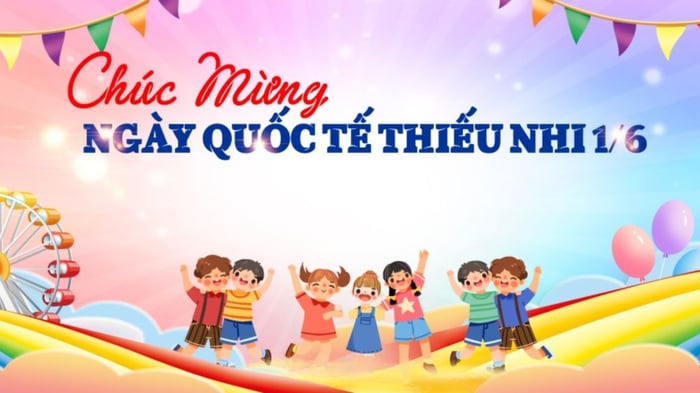 Phông nền ngày Quốc tế Thiếu nhi thứ 7