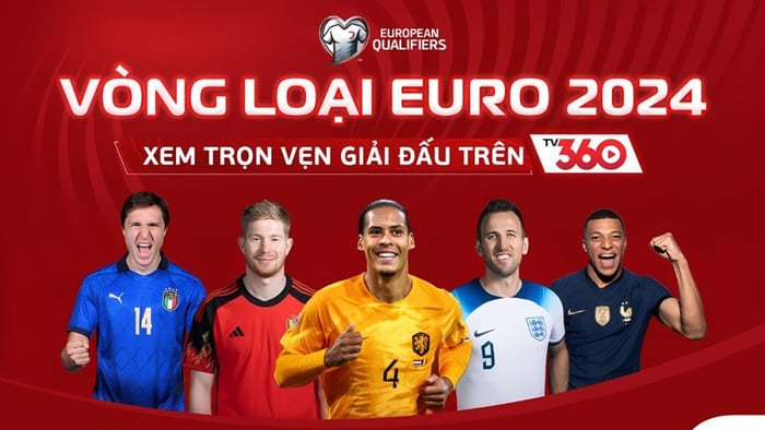 Xem vòng loại Euro 2024 ở kênh nào?