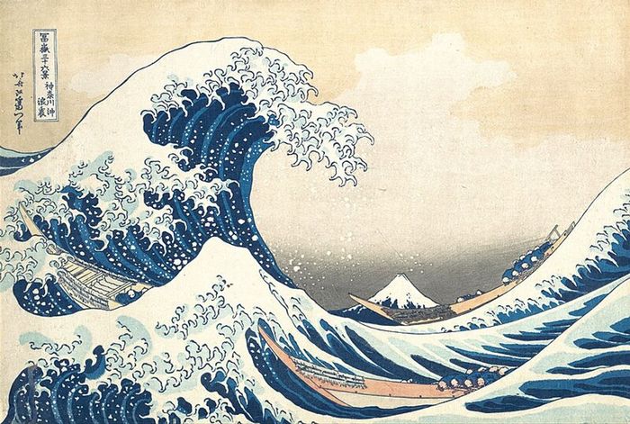 Sóng lớn ngoài khơi Kanagawa - Hokusai