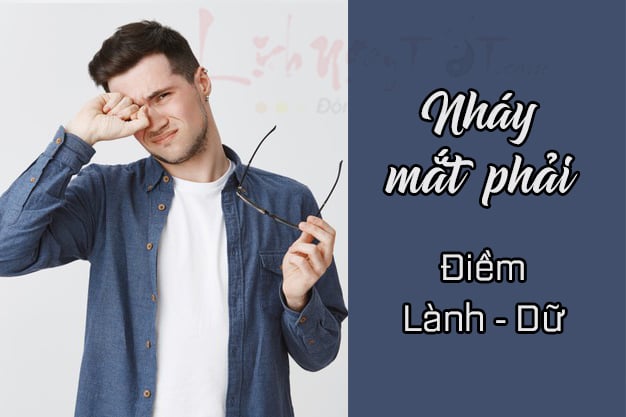 Nháy mắt phải có dấu hiệu gì?