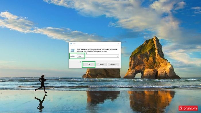 Mở Command Prompt trên Windows bằng cách 1