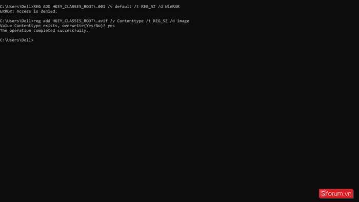 Lệnh thông dụng 7 trên Command Prompt