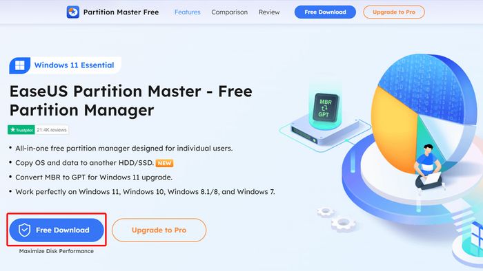 Phần mềm quản lý phân vùng ổ cứng số 2