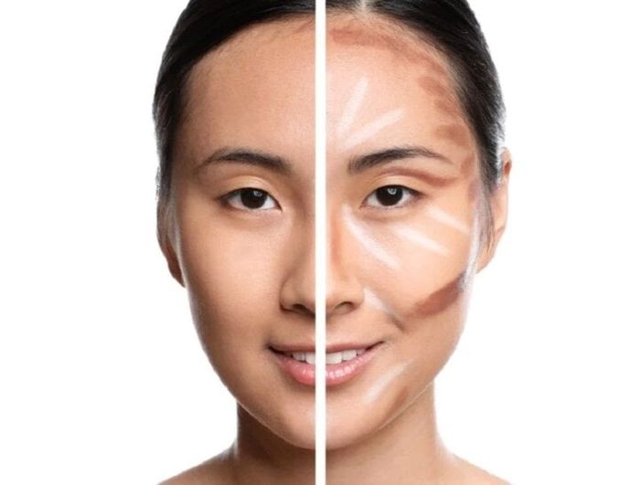 Tạo khối cho khuôn mặt là một phần không thể thiếu để che đi những vấn đề về hình dáng.
