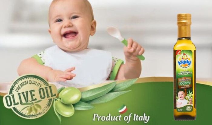 Dầu oliu Kiddy 250 ml dành cho bé ăn dặm