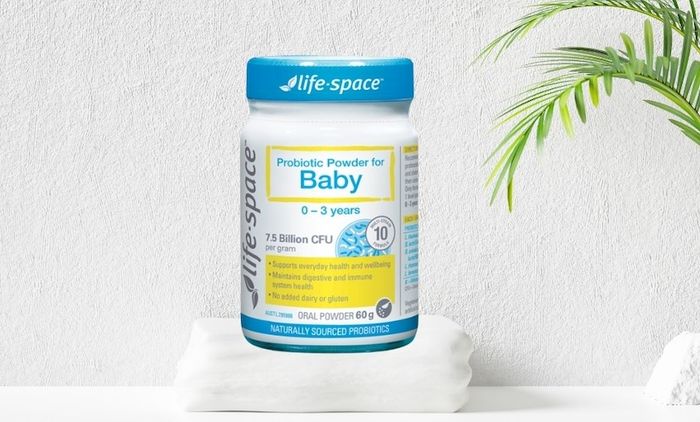 Men vi sinh Life Space For Baby cung cấp 10 loại vi khuẩn có lợi cho hệ tiêu hóa