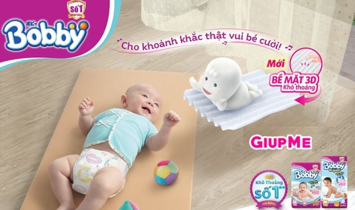 Bỉm Bobby với hương thơm nhẹ nhàng giúp bảo vệ làn da bé khỏi vi khuẩn