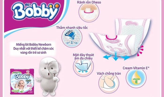 Công nghệ mặt đáy tiên tiến giữ cho làn da bé luôn khô thoáng