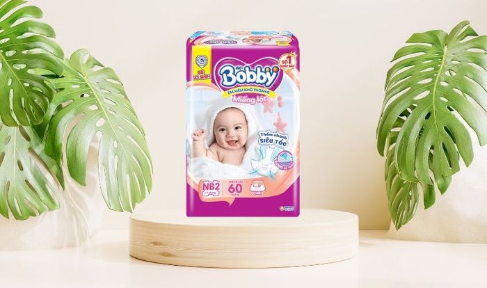 Bộ gối Bobby kích thước NB2 60 cái (Phù hợp từ 1 tháng tuổi)