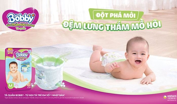 Tã quần Bobby size M với 76 miếng (6 - 11 kg)
