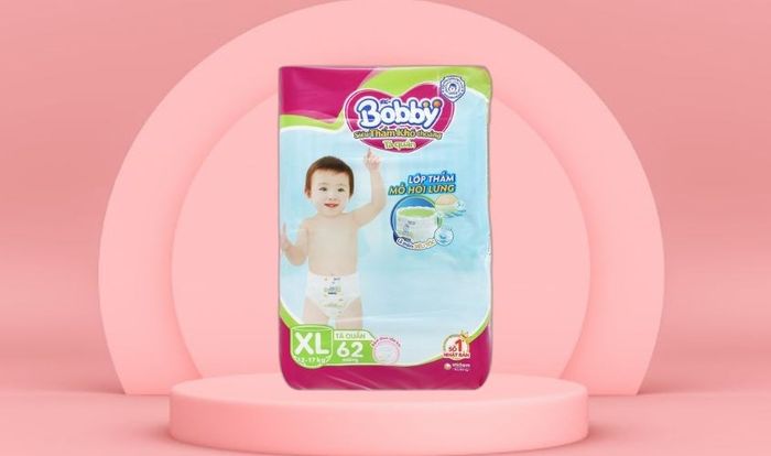 Tã quần Bobby size XL 62 miếng (12 - 17 kg)