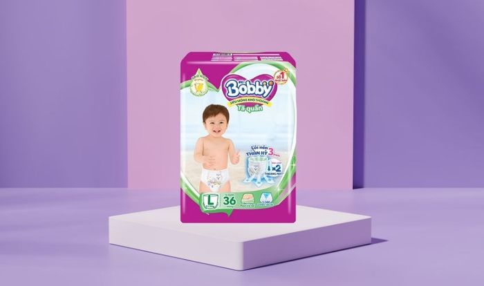 Bộ tã quần Bobby size L 36 miếng (cho bé từ 9 - 13 kg)