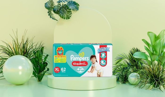 Bộ tã quần Pampers Super Jumbo size XL 62 miếng (Dành cho bé từ 12 - 17 kg)