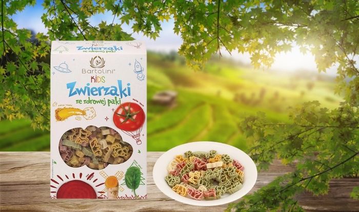 Nui từ lúa mạch semolina và rau củ Bartolini 250g (phù hợp cho trẻ từ 3 tuổi trở lên)