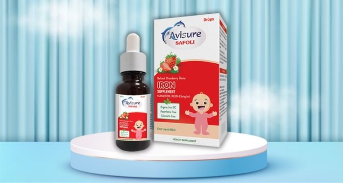 Siro Avisure Safoli giúp bổ sung sắt, hỗ trợ sản xuất máu 20 ml (phù hợp từ 0 tháng tuổi)