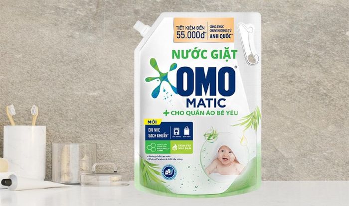 Nước giặt OMO Matic cho bé túi 2.8 lít