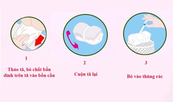 Xử lý tã dán Bobby khi bẩn