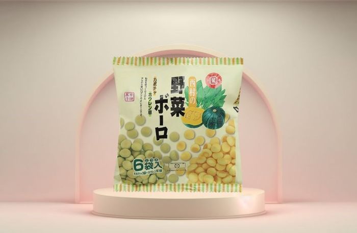 Bánh ăn dặm Boro vị bí đỏ, cải bó xôi gói 120g