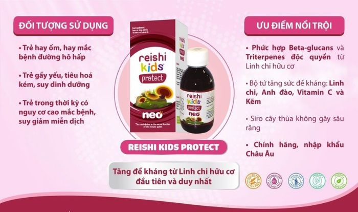 Trẻ từ 6 tháng tuổi có thể sử dụng siro Neo Kids Protect