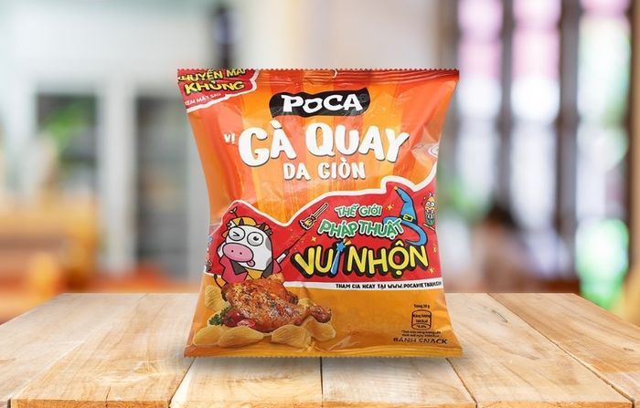 Bánh snack vị gà quay da giòn Poca 35g (phù hợp cho trẻ từ 1 tuổi trở lên)