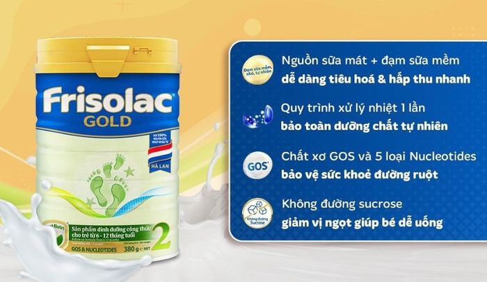 Sữa bột Friso Gold số 2 380g (6 - 12 tháng)