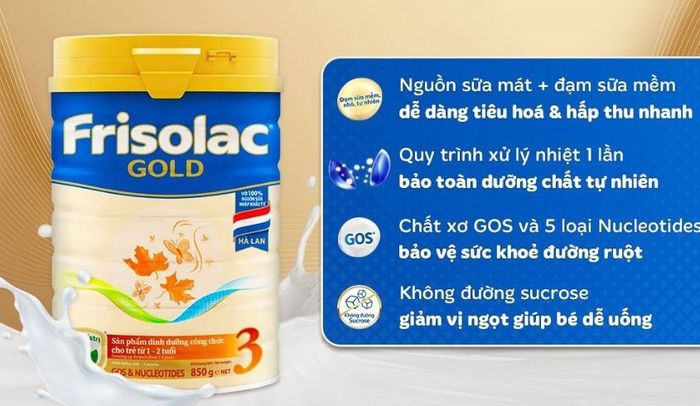 Sữa bột Friso Gold số 3 850g (1 - 2 tuổi)