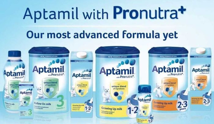Sữa bột Aptamil cho bé được nhiều bà mẹ tin dùng