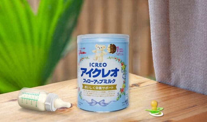 Sữa bột Glico Icreo số 1 vị nhạt thanh 820g (từ 9 đến 36 tháng tuổi)
