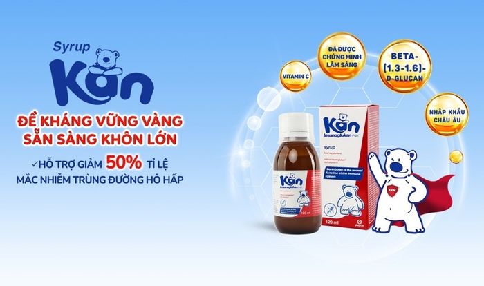 Siro Pleuran Kan Imunoglukan P4H tăng đề kháng 120 ml (dành cho trẻ từ 0 tháng)