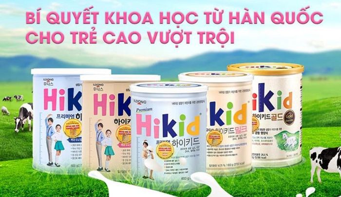 Sữa tăng chiều cao Hikid đang được rất nhiều người biết đến trên thị trường hiện nay