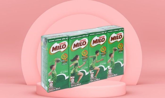 Lốc 4 hộp thức uống từ lúa mạch Nestlé Milo Active Go 180 ml (dành cho trẻ từ 6 tuổi trở lên)