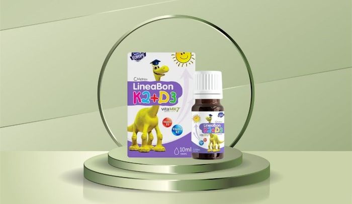 Siro LineaBon K2+D3 hỗ trợ sự hấp thu canxi cho trẻ 10 ml (dành cho trẻ từ 0 tháng tuổi)