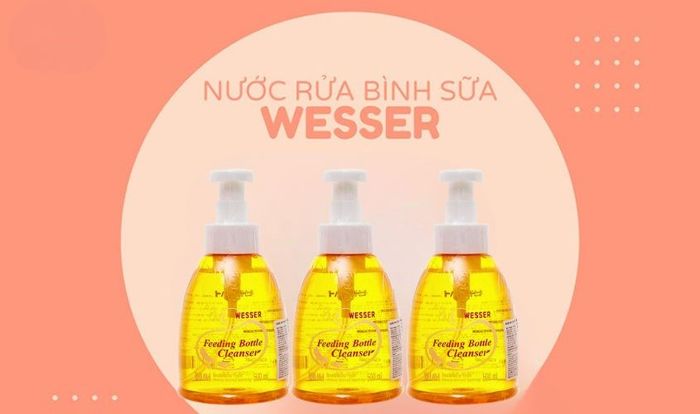 Nước rửa bình sữa Wesser chai 500 ml hương bưởi