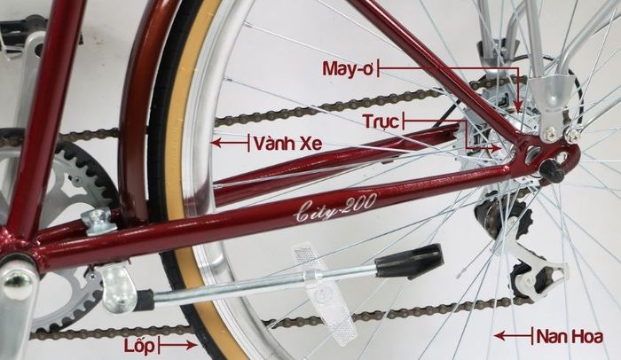 Hệ thống truyền động giúp xe di chuyển mượt mà