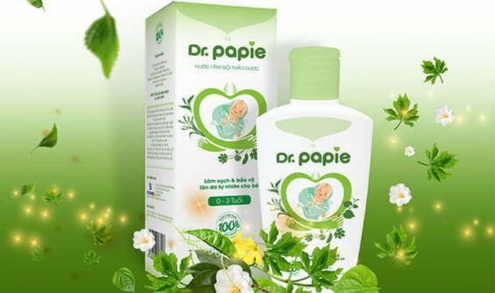 Dầu tắm gội cho bé Dr.Papie với chiết xuất thảo dược 230 ml (0 - 3 tuổi)
