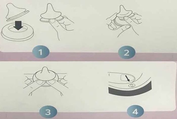 Hướng dẫn cách lắp núm ti Pigeon vào bình sữa cổ rộng